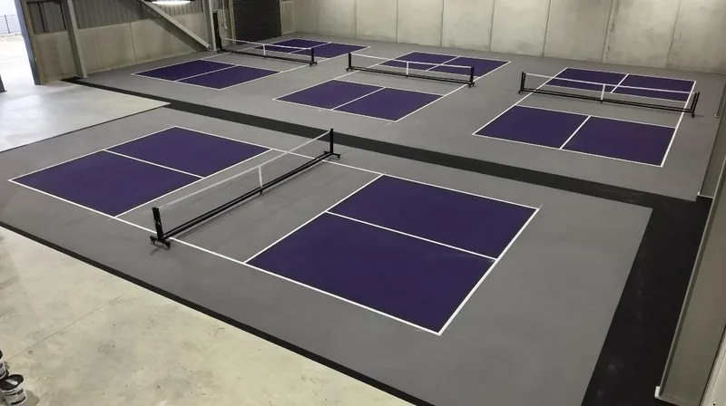 Four dedicated indoor pickleball courts at Pickleball Park NZ